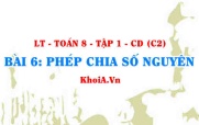 Phép chia hết hai số nguyên khác dấu, cùng dấu và quan hệ chia hết? Toán 6 bài 6 c2cd1